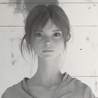 Calcite Foliate style, Midjourney V6.1: photographic portrait of female protagonist