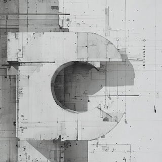 Calcite Foliate style, Midjourney V6.1: typographic composition with large letters
