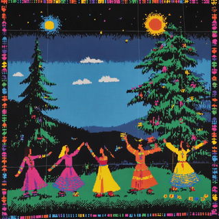Portraiturelli style, Midjourney V6.1: traditional folk art