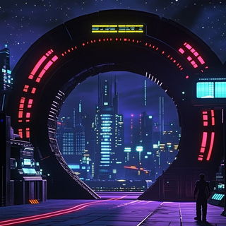 Portraiturelli style, Midjourney V6.1: cinematic shot from sci-fi movie