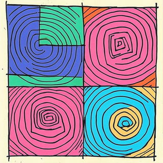 Riptide Chromageology style, Midjourney V6.1: creative pattern composition
