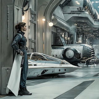 Portalbrick style, Midjourney V6.1: cinematic shot from sci-fi movie