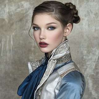 Portalbrick style, Midjourney V6.1: photographic portrait of female protagonist