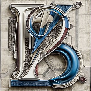 Portalbrick style, Midjourney V6.1: typographic composition with large letters