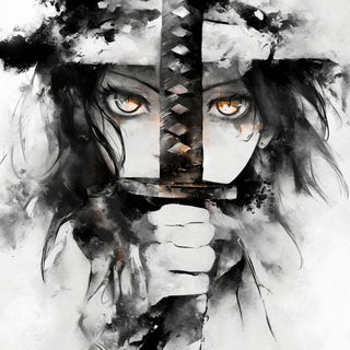 Folklorewash style, Midjourney V6.1: black-and-white manga comic strip