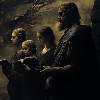 Scale Breach style, Midjourney V6.1: classical 18th-century oil painting