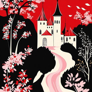 Atelier Zaffruna style, Midjourney V6.1: retro fairy-tale illustration