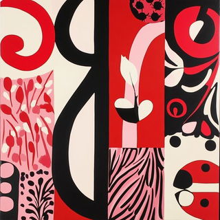 Atelier Zaffruna style, Midjourney V6.1: typographic composition with large letters
