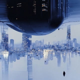 Ruindye style, Midjourney V6.1: cinematic shot from sci-fi movie