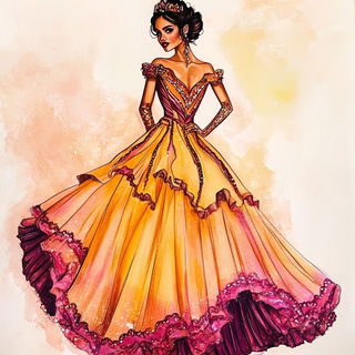 Cloudswitch style, Midjourney V6.1: haute-couture fashion outfit