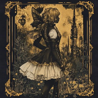 Puppetropolis style, Midjourney V6.1: retro fairy-tale illustration