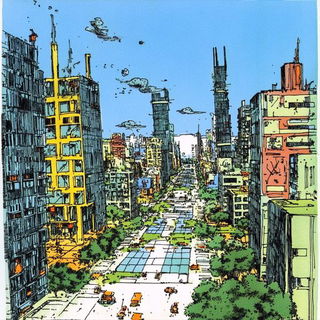 Stratocastellian style, Midjourney V6.1: megacity with futuristic bioarchitecture