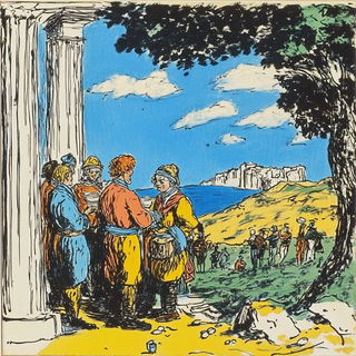 Stratocastellian style, Midjourney V6.1: classical 18th-century oil painting