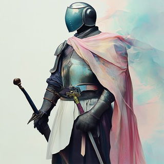 Halftone Firmament style, Midjourney V6.1: concept art character design of retropunk steam knight