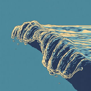 Crosshatch Borough style, Midjourney V6.1: abstract 3D render