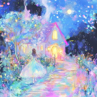 Charcoal Orbit style, Midjourney V6.1: retro fairy-tale illustration