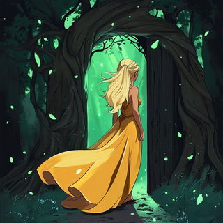 Cobalt Etchedrama style, Midjourney V6.1: retro fairy-tale illustration