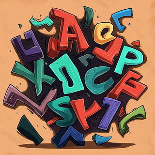 Cobalt Etchedrama style, Midjourney V6.1: typographic composition with large letters
