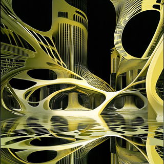 Chromapilgrimage style, Midjourney V6.1: megacity with futuristic bioarchitecture