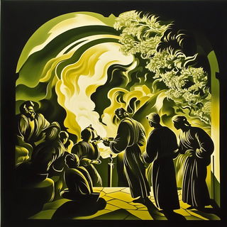 Chromapilgrimage style, Midjourney V6.1: classical 18th-century oil painting