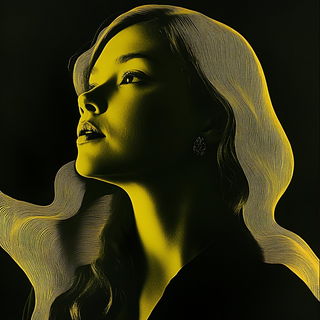 Chromapilgrimage style, Midjourney V6.1: photographic portrait of female protagonist