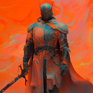 Cinechrome Mechanism style, Midjourney V6.1: concept art character design of retropunk steam knight