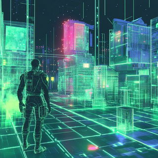 Parallaxagerie style, Midjourney V6.1: cinematic shot from sci-fi movie