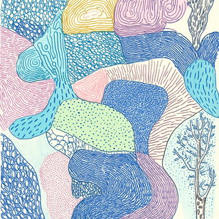 Harbour Hibiscus style, Midjourney V6.1: creative pattern composition