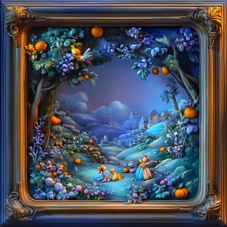 Basalt Signalism style, Midjourney V6.1: classical 18th-century oil painting