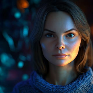 Basalt Signalism style, Midjourney V6.1: photographic portrait of female protagonist