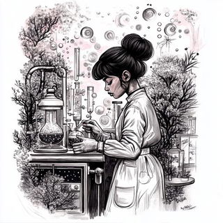 Verandaquill style, Midjourney V6.1: editorial illustration for popular scientific magazine cover