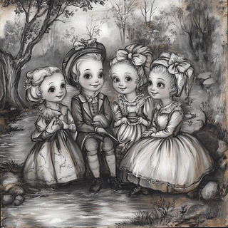 Verandaquill style, Midjourney V6.1: classical 18th-century oil painting