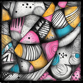 Verandaquill style, Midjourney V6.1: creative pattern composition