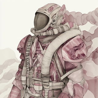 Spiremeltdown style, Midjourney V6.1: concept art character design of retropunk steam knight