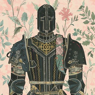 Cloudcut Vorticism style, Midjourney V6.1: concept art character design of retropunk steam knight