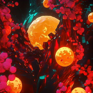 Featherhorn Assemblage style, Midjourney V6.1: abstract 3D render