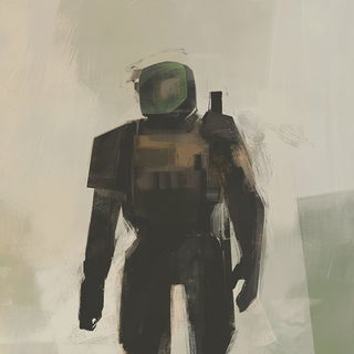 Sootmallow style, Midjourney V6.1: concept art character design of retropunk steam knight