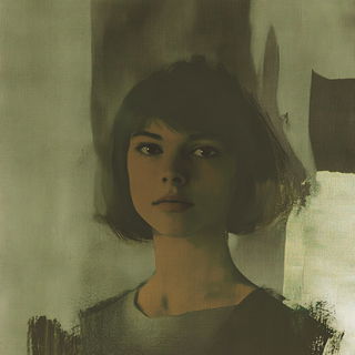 Sootmallow style, Midjourney V6.1: photographic portrait of female protagonist