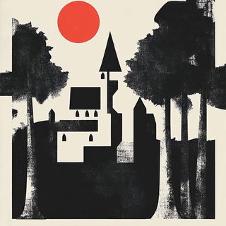 Chromotype style, Midjourney V6.1: retro fairy-tale illustration