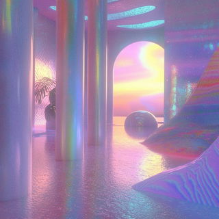 Inkpetal style, Midjourney V6.1: abstract 3D render