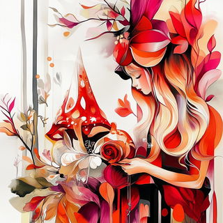 Moonbillboard style, Midjourney V6.1: retro fairy-tale illustration