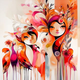 Moonbillboard style, Midjourney V6.1: traditional folk art