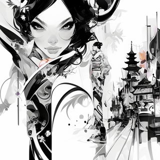 Moonbillboard style, Midjourney V6.1: black-and-white manga comic strip