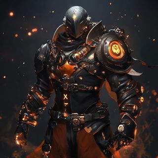 Stellacloister style, Midjourney V6.1: concept art character design of retropunk steam knight
