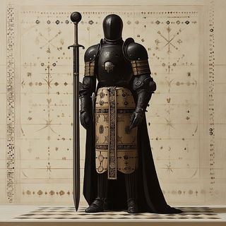 Cliffchromatica style, Midjourney V6.1: concept art character design of retropunk steam knight
