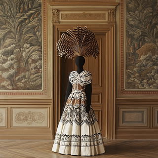 Cliffchromatica style, Midjourney V6.1: haute-couture fashion outfit