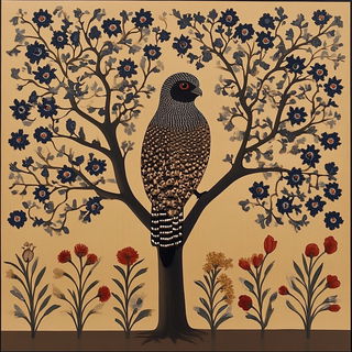 Cliffchromatica style, Midjourney V6.1: traditional folk art
