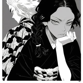 Cliffchromatica style, Midjourney V6.1: black-and-white manga comic strip
