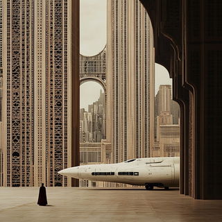 Cliffchromatica style, Midjourney V6.1: cinematic shot from sci-fi movie