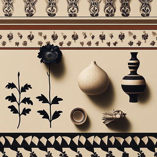 Cliffchromatica style, Midjourney V6.1: creative pattern composition